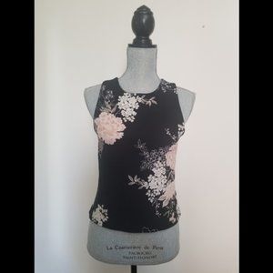 Open back floral top